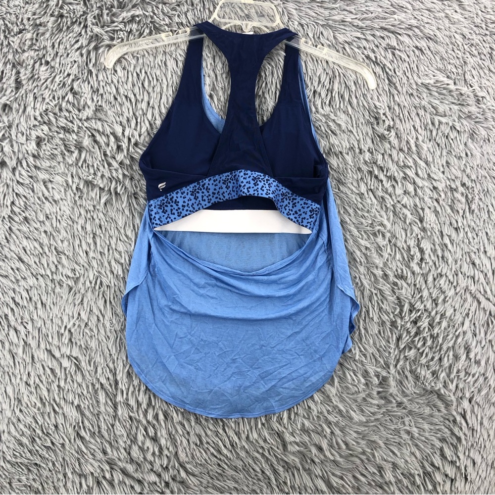 Fabletics Tank Built In Sports Bra Womens Small Razorback Blue - Picture 5 of 10